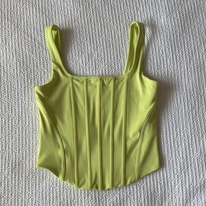 Express Lime Green Crop Top